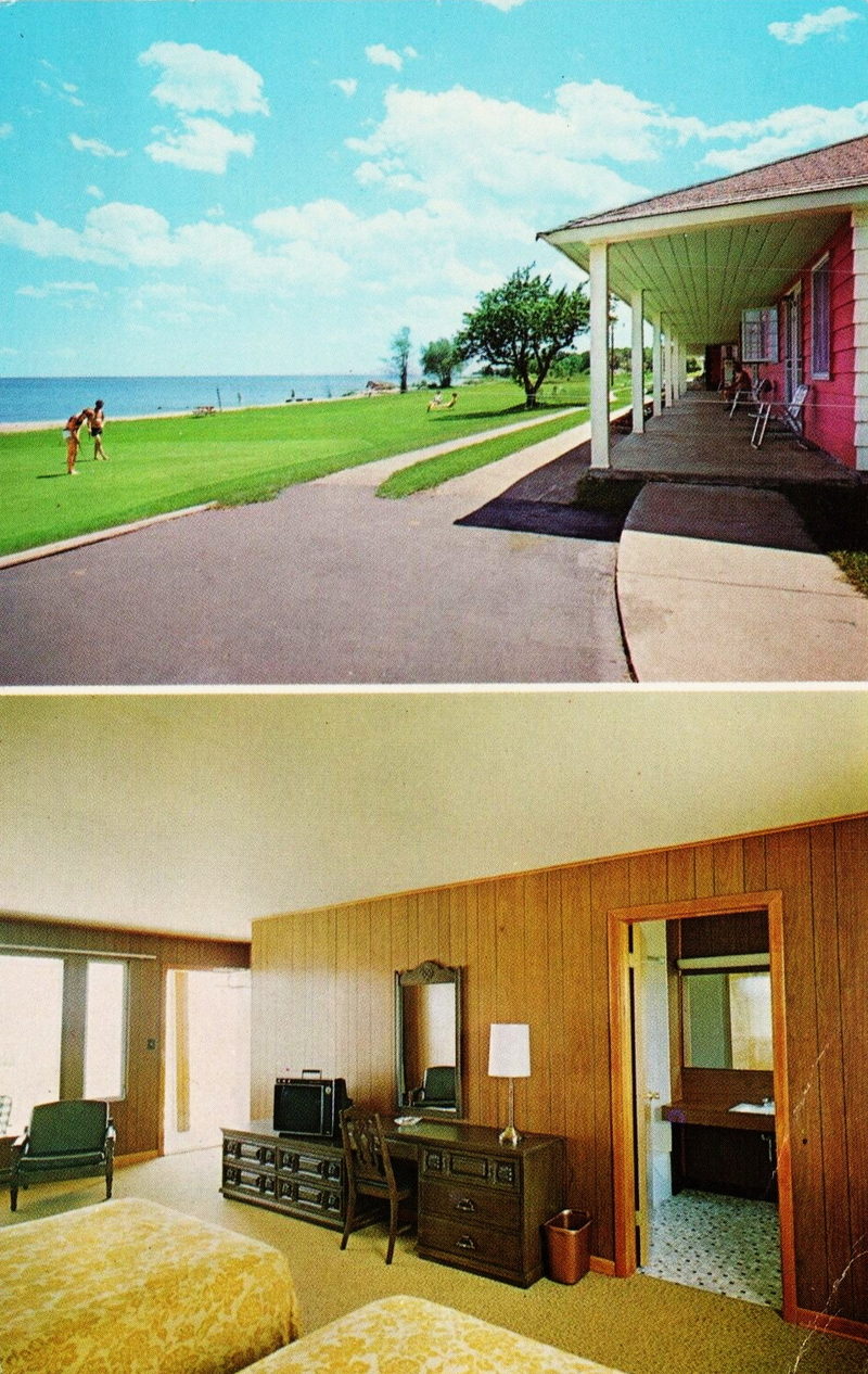 Halsteads Bayside Park Motel & Restaurant - Postcard